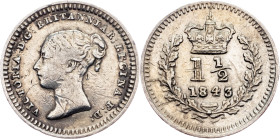 Great Britain, 1 1/2 Pence 1843, London