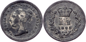 Great Britain, 1 1/2 Pence 1843, London