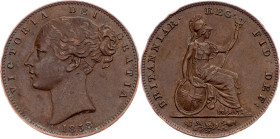 Great Britain, Farthing 1858, London