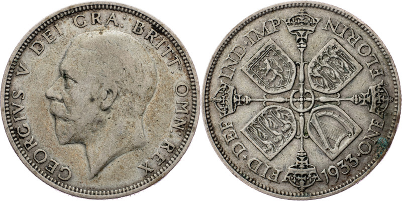 Great Britain, 1 Florin 1933 Great Britain, George V, 1 Florin 1933, 11,196 g, S...