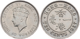 Hong Kong, 10 Cents 1937, London