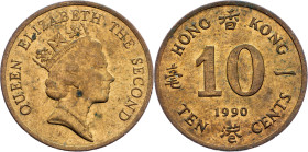 Hong Kong, 10 Cents 1990, Llantrisant