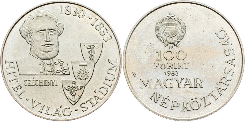 Hungary, 100 Forint 1983, Budapest Hungary, 100 Forint 1983, Budapest, 12,028 g,...