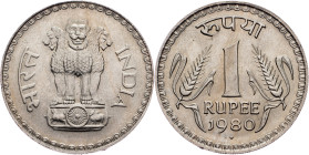 India, 1 Rupee 1980, Bombay