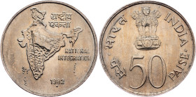 India, 50 Paise 1982, Bombay