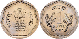 India, 1 Rupee 1985, Llantrisant