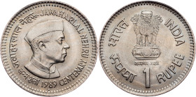 India, 1 Rupee 1989, Bombay
