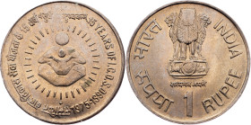 India, 1 Rupee 1990, Bombay