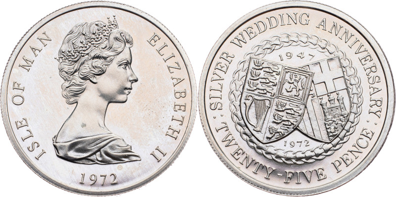Isle of Man, 25 Pence 1972, Ottawa Isle of Man, 25 Pence 1972, Ottawa, 27,727 g,...