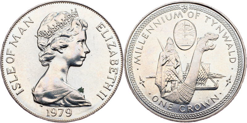 Isle of Man, 1 Crown 1979, Surrey Isle of Man, 1 Crown 1979, Surrey, 28,618 g, C...