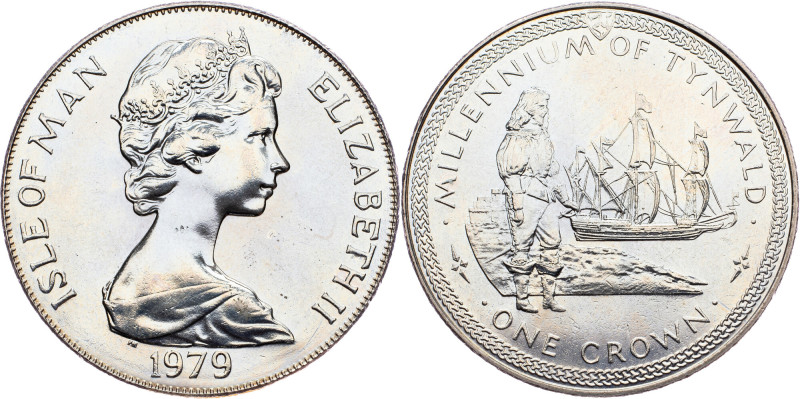 Isle of Man, 1 Crown 1979, Surrey Isle of Man, 1 Crown 1979, Surrey, 28,606 g, C...