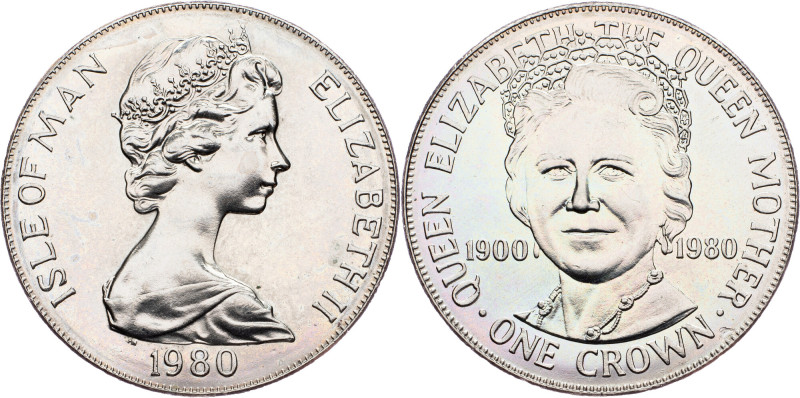 Isle of Man, 1 Crown 1980, Surrey Isle of Man, 1 Crown 1980, Surrey, 28,512 g, C...