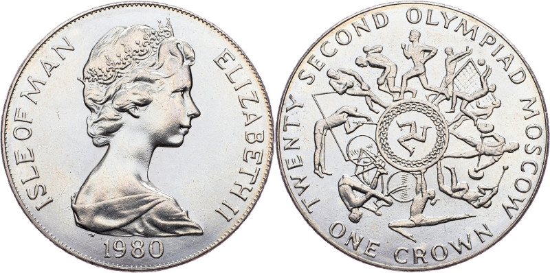 Isle of Man, 1 Crown 1980, Surrey Isle of Man, 1 Crown 1980, Surrey, 28,46 g, Co...