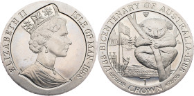 Isle of Man, 1 Crown 1988