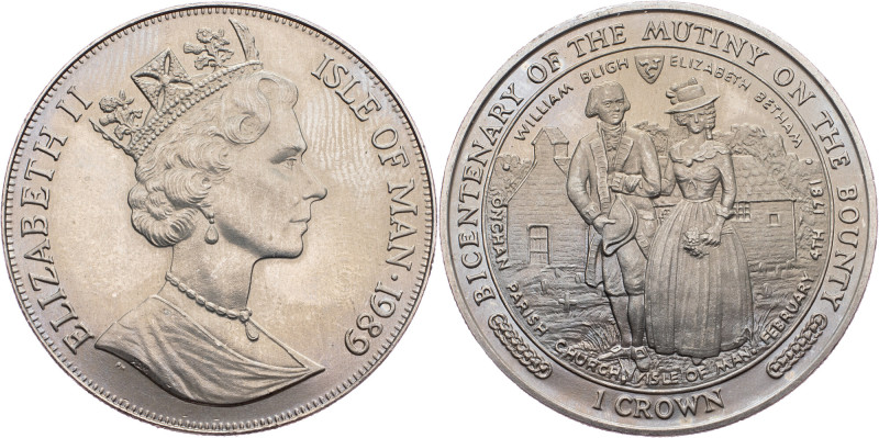 Isle of Man, 1 Crown 1989 Isle of Man, 1 Crown 1989, 28,361 g, Copper-nickel, KM...