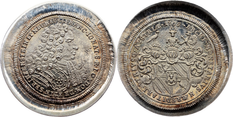 Franz Ignaz, Dukat 1705 (1979), Silver, Restrike from original Dies Franz Ignaz,...