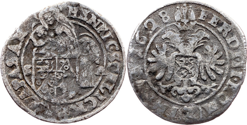 Heinrich Schlick, 3 Kreuzer 1628 Heinrich Schlick, 3 Kreuzer 1628, 1,176 g, tone...