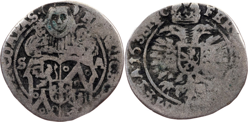 Heinrich Schlick, 3 Kreuzer 1638 Heinrich Schlick, 3 Kreuzer 1638, 1,21 g, toned...