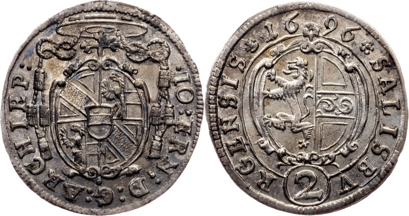 Johann Ernst von Thun, 2 Kreuzer 1696, Salzburg Johann Ernst von Thun, 2 Kreuzer...