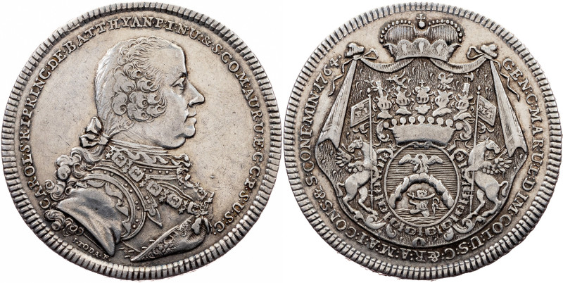 Charles Joseph Batthyani, 1/2 Thaler 1764, Vienna Charles Joseph Batthyani, 1/2 ...