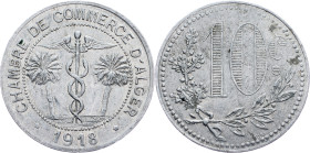 Algeria, 10 Centimes 1918, Paris