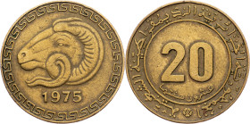 Algeria, 20 Centimes 1975
