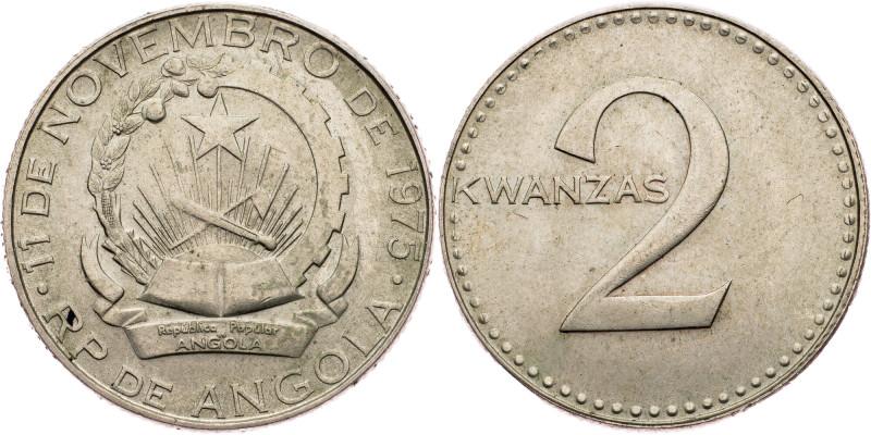 Angola, 2 Kwanzas 1977 Angola, 2 Kwanzas 1977, 5,043 g, Copper-nickel, KM# 84, t...