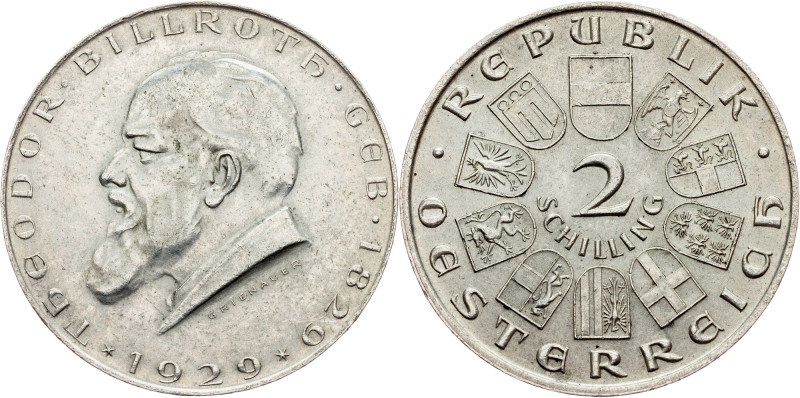 Austria, 2 Schilling 1929, Vienna Austria, 2 Schilling 1929, Vienna, 11,969 g, S...