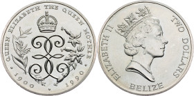 Belize, 2 Dollars 1990, Llantrisant