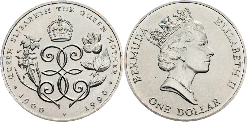 Bermuda, 1 Dollar 1990 Bermuda, 1 Dollar 1990, 28,404 g, Copper-nickel, KM# 67, ...