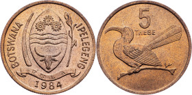 Botswana, 5 Thebe 1984