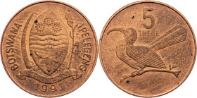 Botswana, 5 Thebe 1991