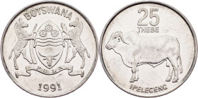 Botswana, 25 Thebe 1991