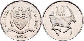 Botswana, 10 Thebe 1998