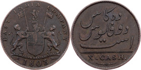 British India, 10 Cash 1803, Handsworth