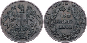 British India, 1/4 Anna 1835, Bombay