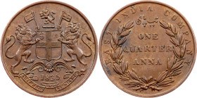 British India, 1/4 Anna 1835, Madras?