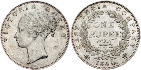 British India, 1 Rupee 1840, Calcutta
