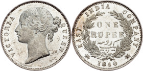 British India, 1 Rupee 1840, B&C
