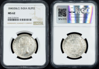 British India, 1 Rupee 1840, B&C