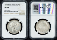 British India, 1 Rupee 1840, B&C