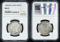 British India, 1 Rupee 1840, B&C