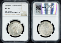 British India, 1 Rupee 1840, B&C