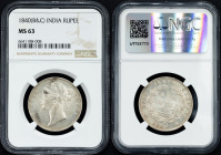 British India, 1 Rupee 1840, B&C