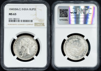 British India, 1 Rupee 1840, B&C