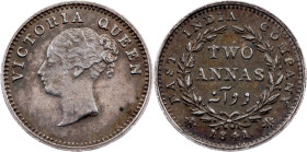 British India, 2 Annas 1841, Madras