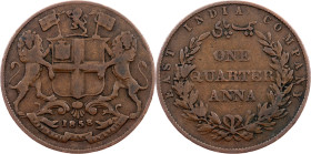 British India, 1/4 Anna 1858, Birmingham
