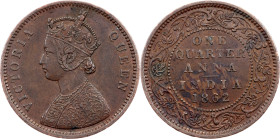 British India, 1/4 Anna 1862, Calcutta