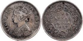 British India, 2 Annas 1877