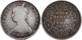 British India, 1/2 Rupee 1899, Calcutta